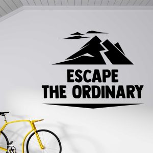Motivational Wall Decals for Office Decor - Escape The Ordinary Inspirational Quote Sticker - Positive Office Wall Art