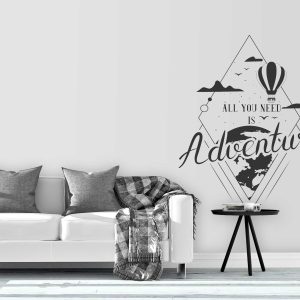 All You Need is Adventure - Motivational Quote Vinyl Sticker for Inspirational Decals, Office Decor, and Daily Motivation