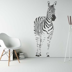 Adorable Zebra Family Wall Decals - Peel and Stick Stickers for Nursery Decor, Safari Themed Room, Kids Room, Animal Wall Art"