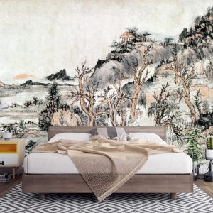 17th Century Kuncan Chinese Landscape Painting - Traditional Ink Art Masterpiece with Historical Significance and Cultural Elegance