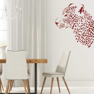Playful Leopards Wall Decals - Jungle Safari Animal Stickers for Nursery Decor, Peel and Stick Vinyl Decals, Kids Room Wall Decor