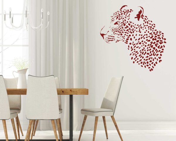 Playful Leopards Wall Decals - Jungle Safari Animal Stickers for Nursery Decor, Peel and Stick Vinyl Decals, Kids Room Wall Decor