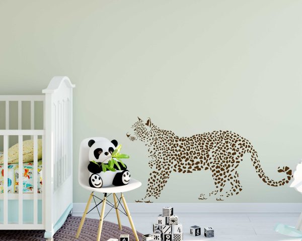 Leopards Wall Decals - Adorable Nursery Stickers for Jungle Themed Decor, Peel & Stick Safari Wall Art