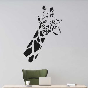 Giraffe Family Wall Decals - Adorable Nursery Stickers for Jungle Theme, Peel and Stick Giraffe Wall Decor