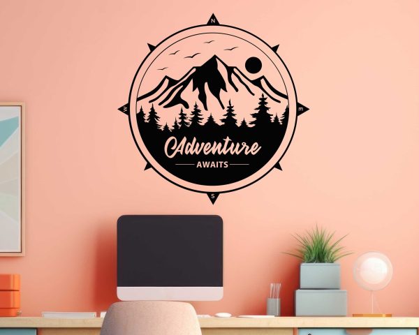 Adventure Awaits | Inspirational Quote Wall Art for Travel Enthusiasts