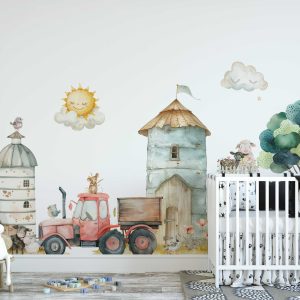 Nursery Wall Stickers for Baby Room Decor – Toddler Playroom Wall Sticker - Baby Boy Wall Decal Nursery Wall Art