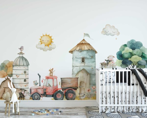 Nursery Wall Stickers for Baby Room Decor – Toddler Playroom Wall Sticker - Baby Boy Wall Decal Nursery Wall Art