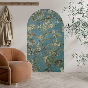 Vincent Van Gogh Almond Blossom Wall Sticker - Arch Fabric Wall Decal - Classic Art Decor
