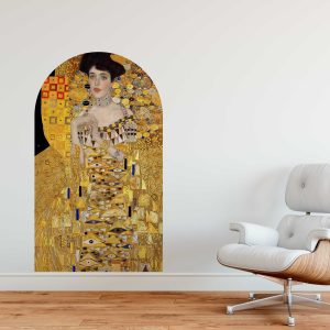 Gustav Klimt Portrait of Adele Bloch-Bauer I Wall Sticker - Arch Fabric Decal - Artistic Home Decor