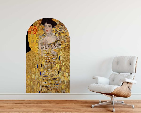 Gustav Klimt Portrait of Adele Bloch-Bauer I Wall Sticker - Arch Fabric Decal - Artistic Home Decor