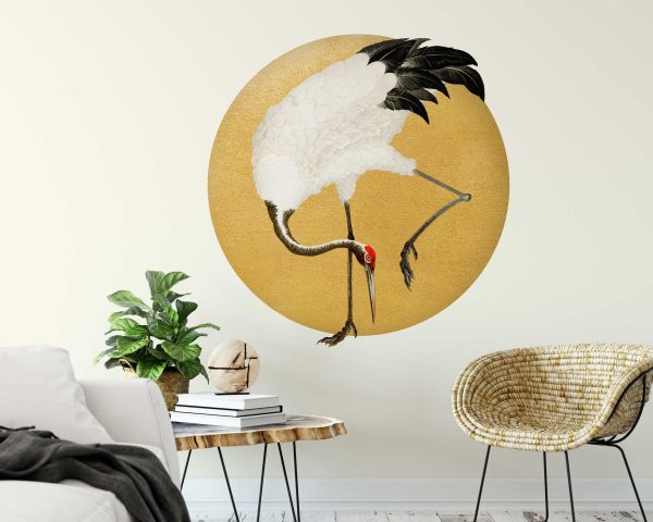 Japandi Circle Wall Sticker - Zen Wall Decor & Vintage Gift Wall Art - Unique Home Decor for a Minimalist Office and Living Room Decor