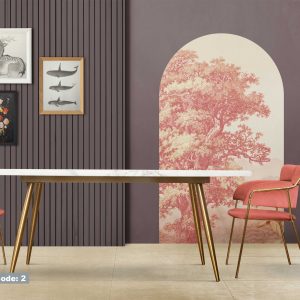 Vintage Arch Wall Decal - Nature Wall Art and Tree Wall Sticker - Living Room Wall Decoration for Botanical & Vintage Gift Home Decor