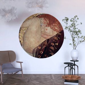 Gustav Klimt Danae Headboard Wall Sticker - Removable Fine Art Decor for Bedroom, Living Room, or Home Office Walls