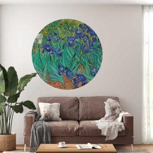 Van Gogh Vintage Circle Wall Sticker - Wall Decal and Headboard Wall Sticker for Bedroom Wall Decor, Living Room & Office Decoration