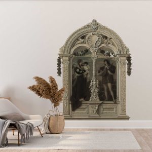 Gustav Klimt Youth Arch Wall Sticker - Removable Art Wall Mural for Living Room, Bedroom, Boho Home Decor, Vintage Artistic Wall Decoration