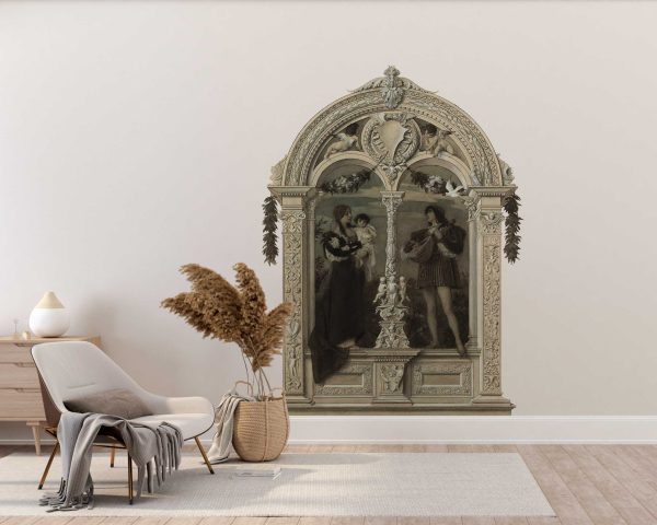 Gustav Klimt Youth Arch Wall Sticker - Removable Art Wall Mural for Living Room, Bedroom, Boho Home Decor, Vintage Artistic Wall Decoration