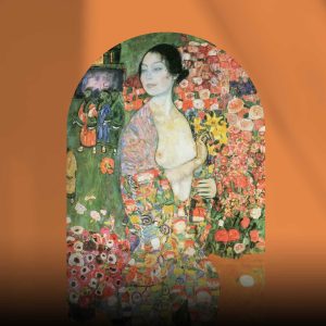 Gustav Klimt The Dancer Arch Wall Sticker - Removable Wall Art for Living Room, Bedroom, Boho Home Decor, Vintage Art Decor