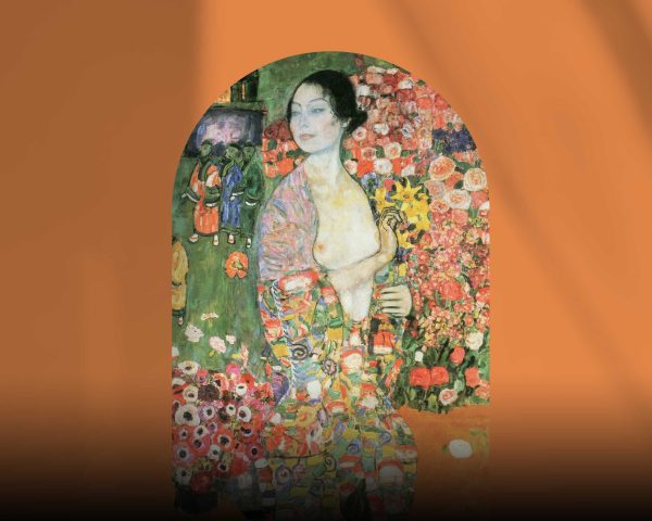 Gustav Klimt The Dancer Arch Wall Sticker - Removable Wall Art for Living Room, Bedroom, Boho Home Decor, Vintage Art Decor